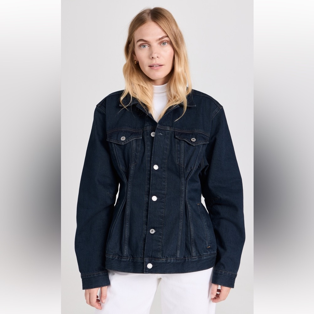 RE/DONE Corset Trucker Denim Jean Jacket